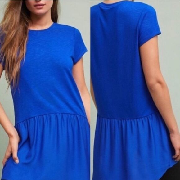 Anthropologie Dolan Left Coast Royal Blue Tunic Size XL - Picture 1 of 5